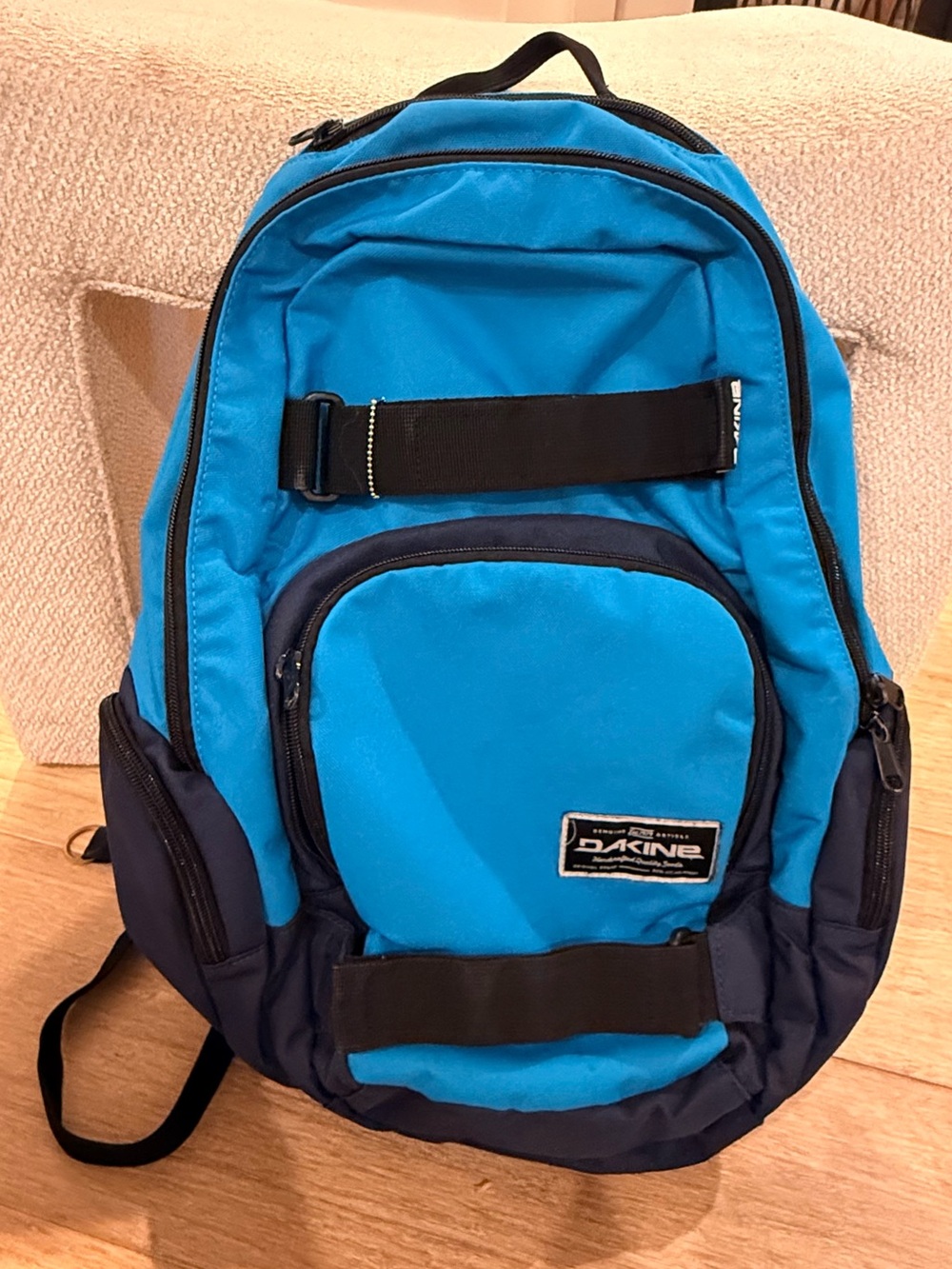 DAKINE Bright Blue and Navy Men's Backpack with Front Strap